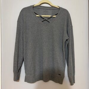 Women’s Hollister Gray Waffle Knit Sweater Size Small